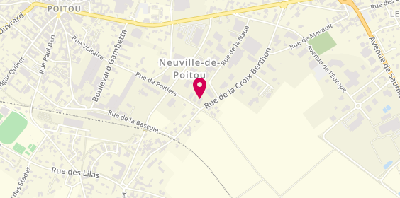 Plan de Debin Chauffage et Associés, 20 Rue de Poitiers, 86170 Neuville-de-Poitou