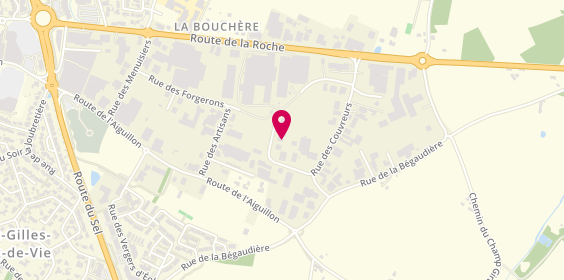 Plan de Naulet-Gfa Elec, 7 Rue des Couvreurs, 85800 Saint-Gilles-Croix-de-Vie