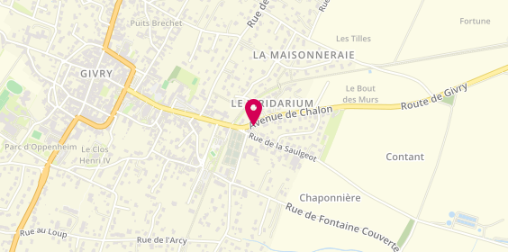 Plan de Claude Lapusan, 12 avenue de Chalon, 71640 Givry
