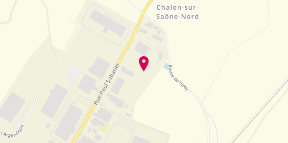 Plan de Cegelec Bourgogne, 46 Rue Paul Sabatier, 71530 Crissey
