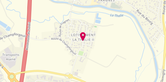 Plan de Cagnard Elec, La Loyère 17 Rue Thalie, 71530 Fragnes-La Loyère