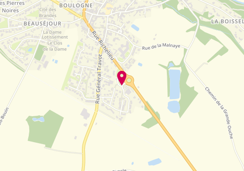 Plan de Robin et fils - plombier, électricien, chauffagiste, Rond-Point de la Vendée, 85170 Les Lucs-sur-Boulogne