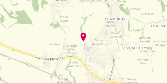 Plan de Nectoux Batiment, 12 Bis Route d'Autun, 71190 Broye