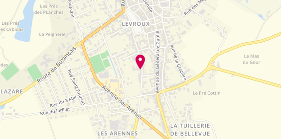 Plan de Jerome Boutinaud, 62 Rue du Petit
Rue du Pt Faubourg de Champagne, 36110 Levroux