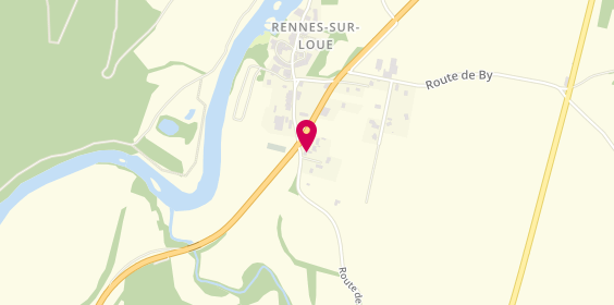Plan de Julien choppe Electricité générale, 3 Bis Route de la Chapelle, 25440 Rennes-sur-Loue