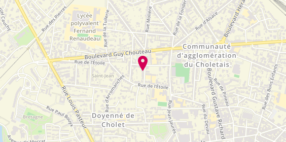 Plan de Ets Métais, 15 Rue du Sacré-Coeur, 49300 Cholet