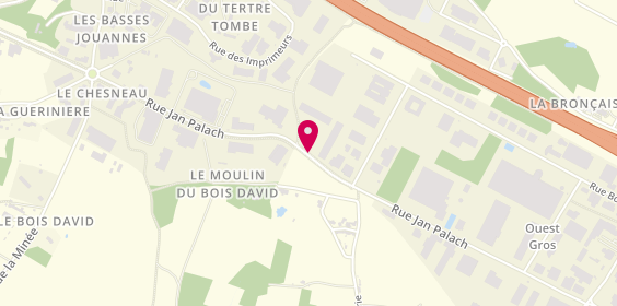 Plan de Gilles Bellay Electricité 44, 21 Rue Jan Palach, 44800 Saint-Herblain