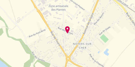 Plan de Sunicentre, 9 Rue des Plantes, 41140 Noyers-sur-Cher