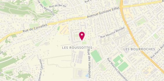 Plan de Sos Depannages - Second Oeuvre Services, 4 Rue Jacques Brel, 21000 Dijon
