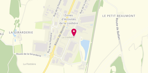 Plan de Citéos Tours, 18 Rue de la Liodière, 37300 Joué-lès-Tours