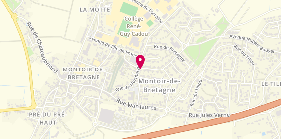 Plan de Agencea - Menuiserie - Cloisons sèches - Électricité, 4 Rue d'Artois, 44550 Montoir-de-Bretagne