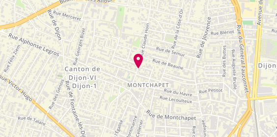 Plan de Dp Telecom - Reseaux & Infrastructure, 10 Rue Claude Hoin, 21000 Dijon