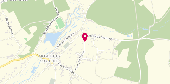 Plan de Entreprise Couratin, 6 Route de Thésée, 41400 Monthou-sur-Cher