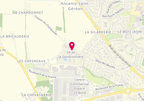 Plan de Entreprise Patrice Mercier, 154 Rue des Entrepreneurs, 44150 Ancenis-Saint-Géréon