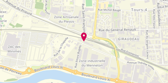 Plan de Moreau Electricité, 45 Avenue Thérèse Voisin, 37000 Tours