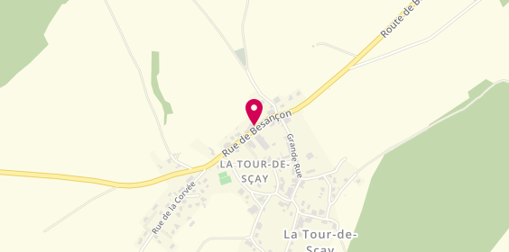 Plan de Electriciens Plaquistes Associes, 10 Route de Besancon, 25640 La Tour-de-Sçay
