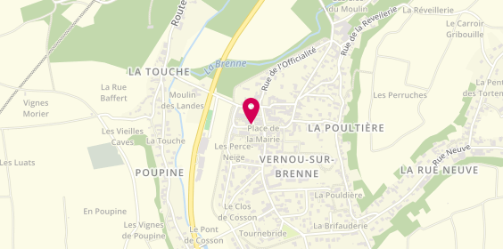 Plan de SARL Perault Jean-Louis, 9 Rue Saint Vincent, 37210 Vernou-sur-Brenne