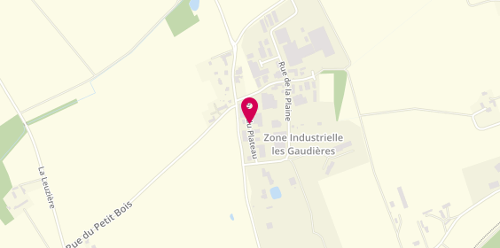 Plan de Itelec, Zone Industrielle Gaudieres 8 Rue Plateau, 37390 Mettray