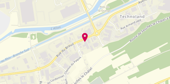Plan de EIMI Groupe, 169 Rue du Breuil, 25460 Étupes