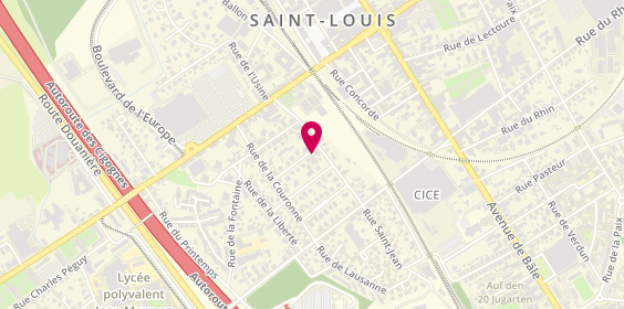 Plan de M.E.M, 11 Rue Gambetta, 68300 Saint-Louis