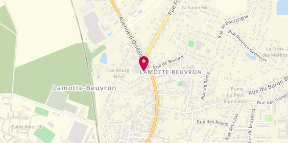 Plan de BROUDISCOU Laurent, 26 avenue Emile Morin, 41600 Lamotte-Beuvron