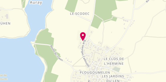 Plan de Lechat Electricité, 27 Rue Georges Cadoudal, 56400 Plougoumelen