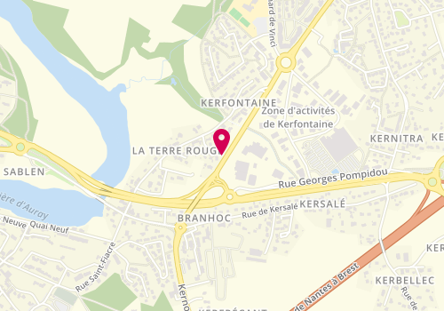 Plan de Les Ateliers d'Auray, 10 Rue Andre Ampère Zone de Kerfontaine, 56400 Pluneret