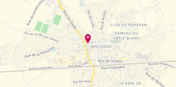 Plan de ROUXEL Solange, 9 Rue Croix d'Alain, 56220 Malansac
