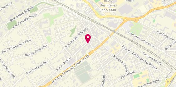Plan de Huber Électricité, 39 Rue de Belfort, 68200 Mulhouse