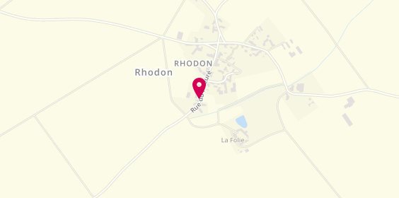 Plan de L' Atelier Rhodonien, 15 Route des Marronniers, 41290 Rhodon