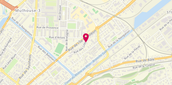 Plan de Pantelec Energie, 22 Rue des Lilas, 68400 Riedisheim