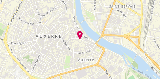 Plan de M.P Entreprise, 34 Rue Saint Pélerin, 89000 Auxerre