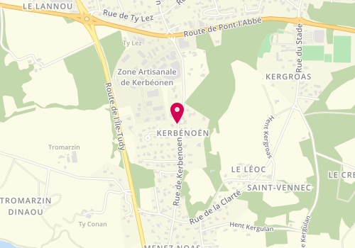 Plan de Toulemont Elec, Zone Artisanale Kerbenoen, 29120 Combrit
