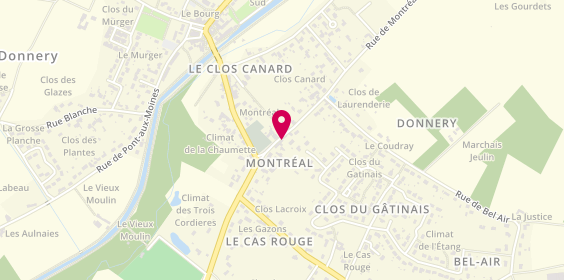 Plan de Cvelec, 14 Rue de Montréal, 45450 Donnery