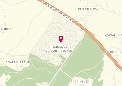 Plan de GROSJEAN Pascal, 171 Résidence du Bois de Pleuven, 29140 Saint-Yvi