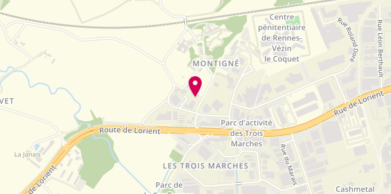 Plan de Bordet-Electro-Thermique, 5 Rue Font de Montigné, 35132 Vezin-le-Coquet
