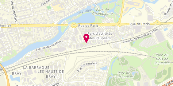Plan de Actemium Rennes, 13 Bis Av. Des Peupliers, 35510 Cesson-Sévigné