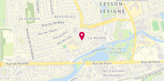 Plan de Dipp Elec, 13 Rue Vieux Chêne, 35510 Cesson-Sévigné