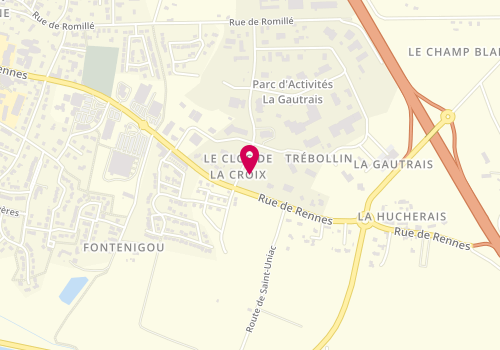 Plan de SAS Pocinho Frères et Associés, 9 Rue des Fontenelles, 35360 Montauban-de-Bretagne