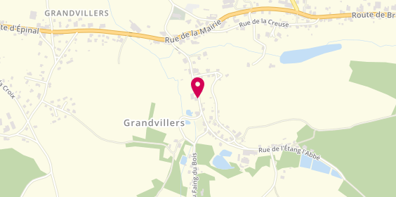 Plan de CLEMENT Romain, 37 Route de Bruyeres, 88600 Grandvillers