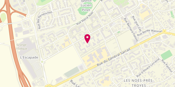 Plan de JSM Electricité, 21 Avenue Jean Moulin, A, 10600 La Chapelle-Saint-Luc