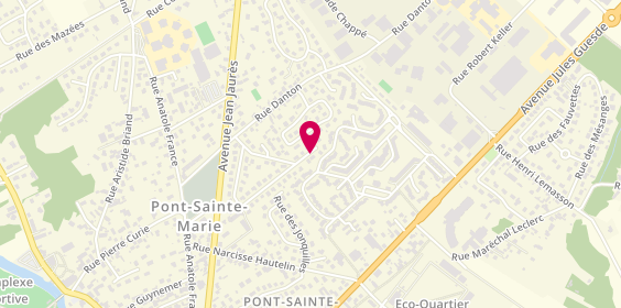 Plan de Tech-Alarme, 40 Rue des Cyclamens, 10150 Pont-Sainte-Marie