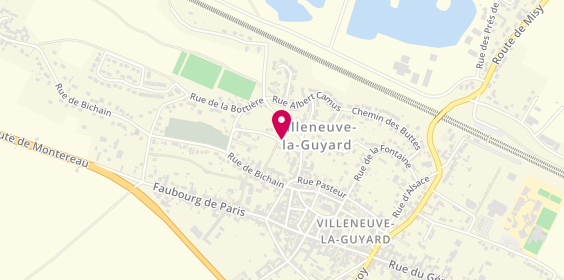 Plan de Alarme Dépannage Services, 7 Rue des Tillots, 89340 Villeneuve-la-Guyard