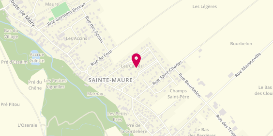 Plan de CASAGRANDE Laurent, 42 Rue Auguste Renoir, 10150 Sainte-Maure