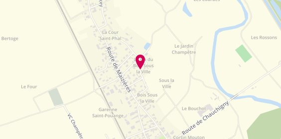 Plan de Egce, 167 Rue de la Pompe, 10600 Savières