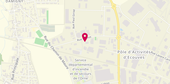 Plan de Bouygues Energies & Services, Rue Lazare Carnot, 61250 Damigny