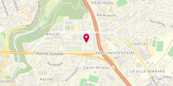 Plan de DAVID Electricité Plomberie, 112 Rue la Fayette, 22000 Saint-Brieuc