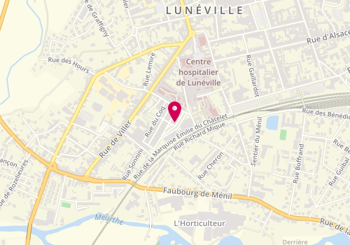 Plan de Heinrich & Brémont, 1 Rue des Frères Mougin, 54300 Lunéville