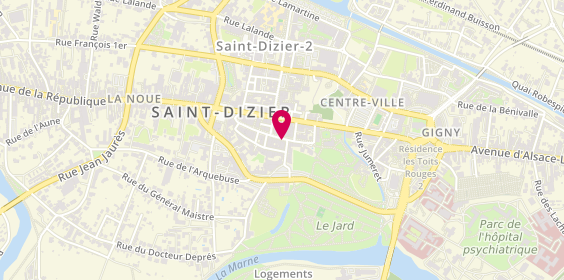 Plan de Artisans Associes, 52 Rue Doct Mougeot, 52100 Saint-Dizier
