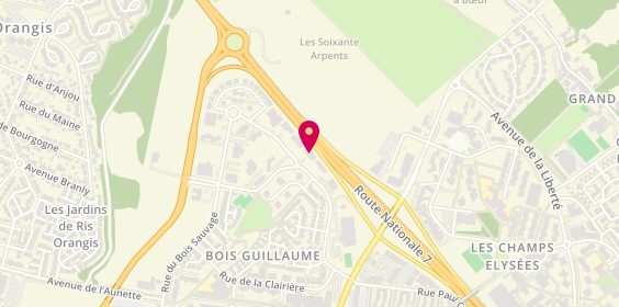 Plan de EREG Assistance, 14 Rue du Bois Guillaume, 91000 Évry-Courcouronnes